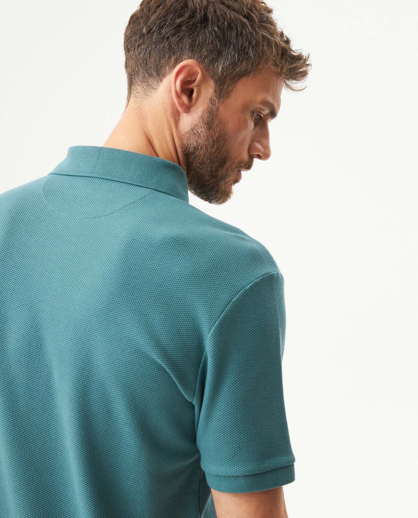 Men's Slim Fit Polo Shirt in Cotton, Maritime 609G008 - 6