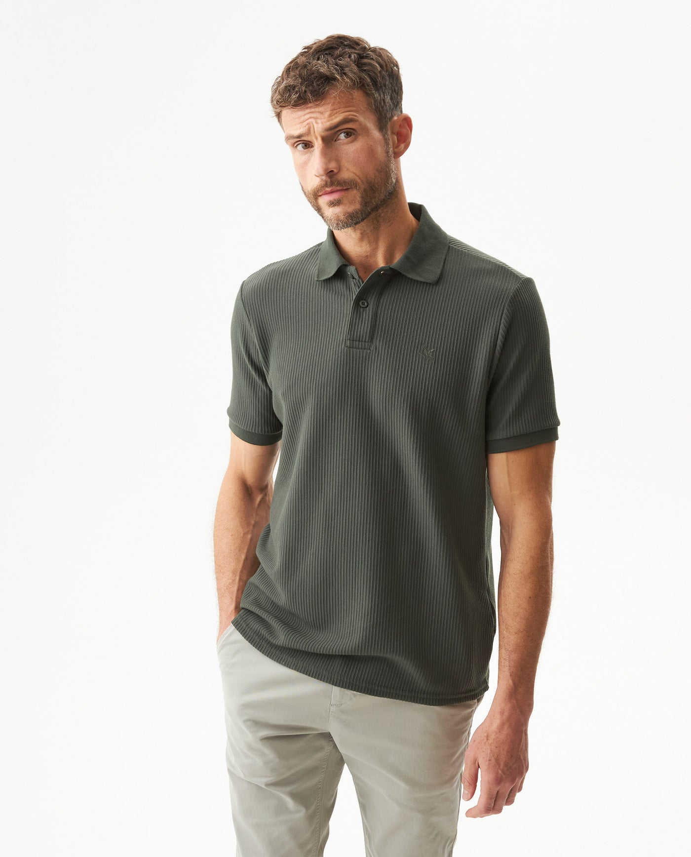 Men's Polo Shirt - Green 609G017 - 1
