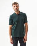 Men's Regular Fit Short Sleeve Polo Shirt in Cotton Moonlight