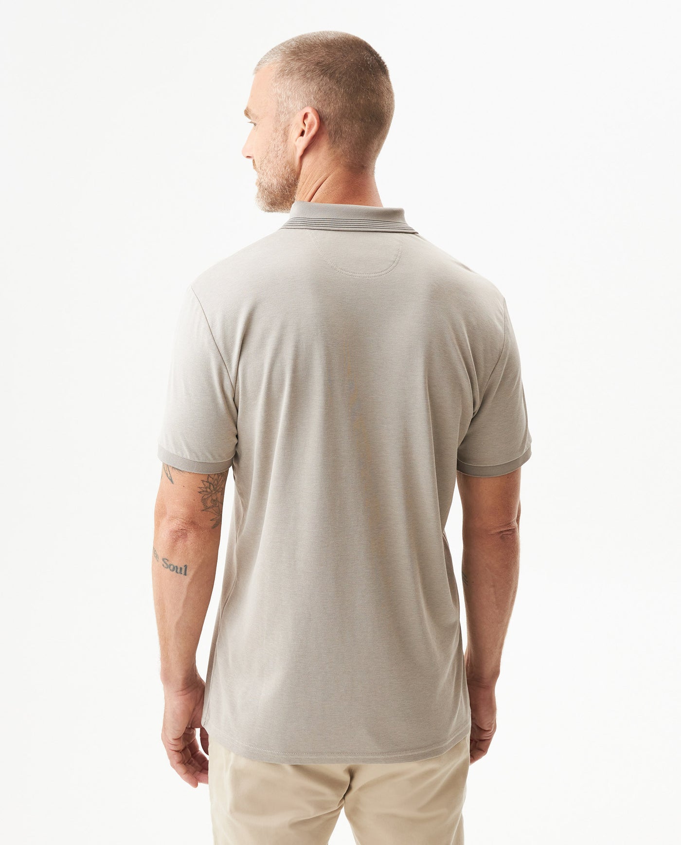 Men's Polo Shirt - Beige 609G024 - 5
