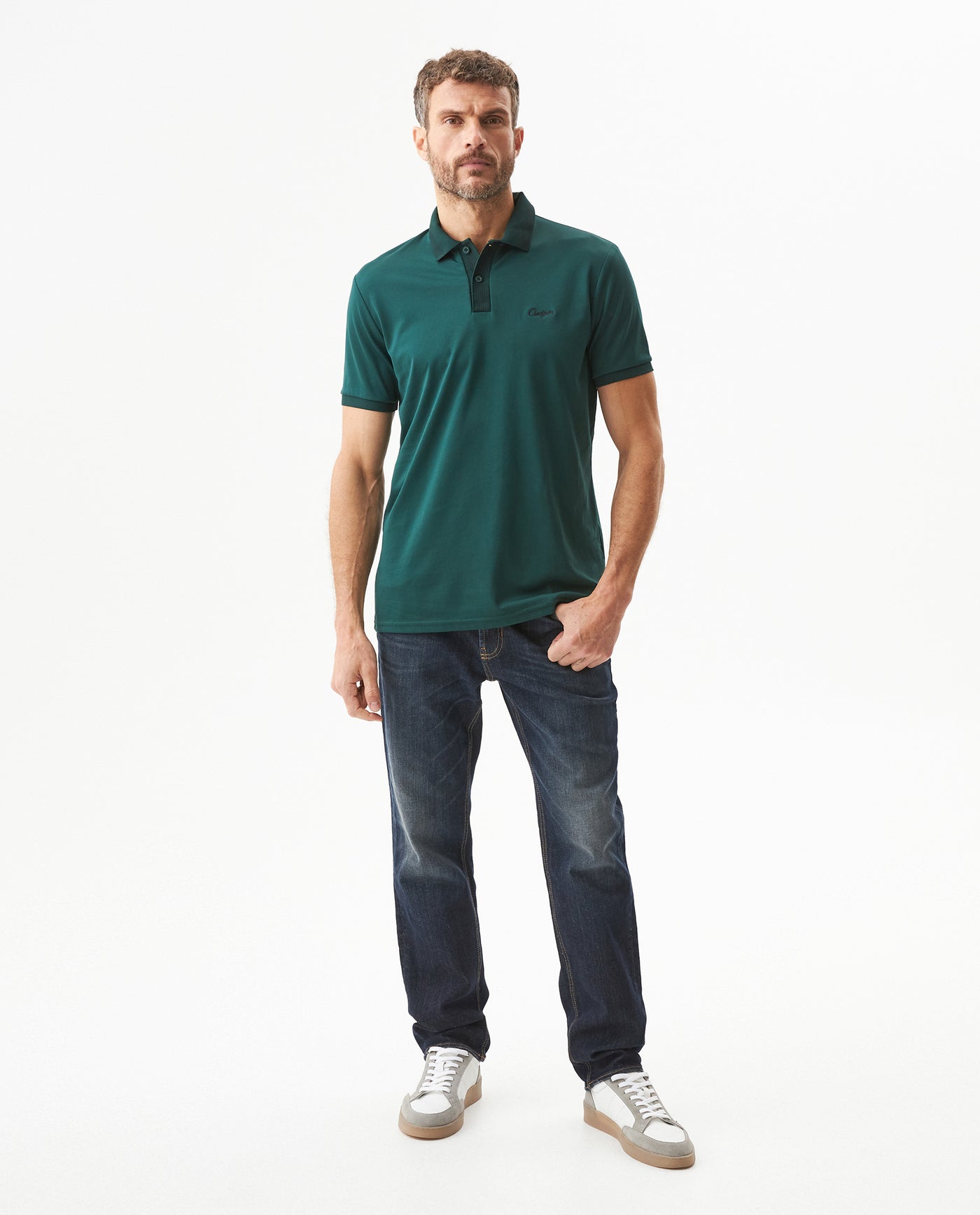 Men's Polo Shirt - Green 609G024 - 3