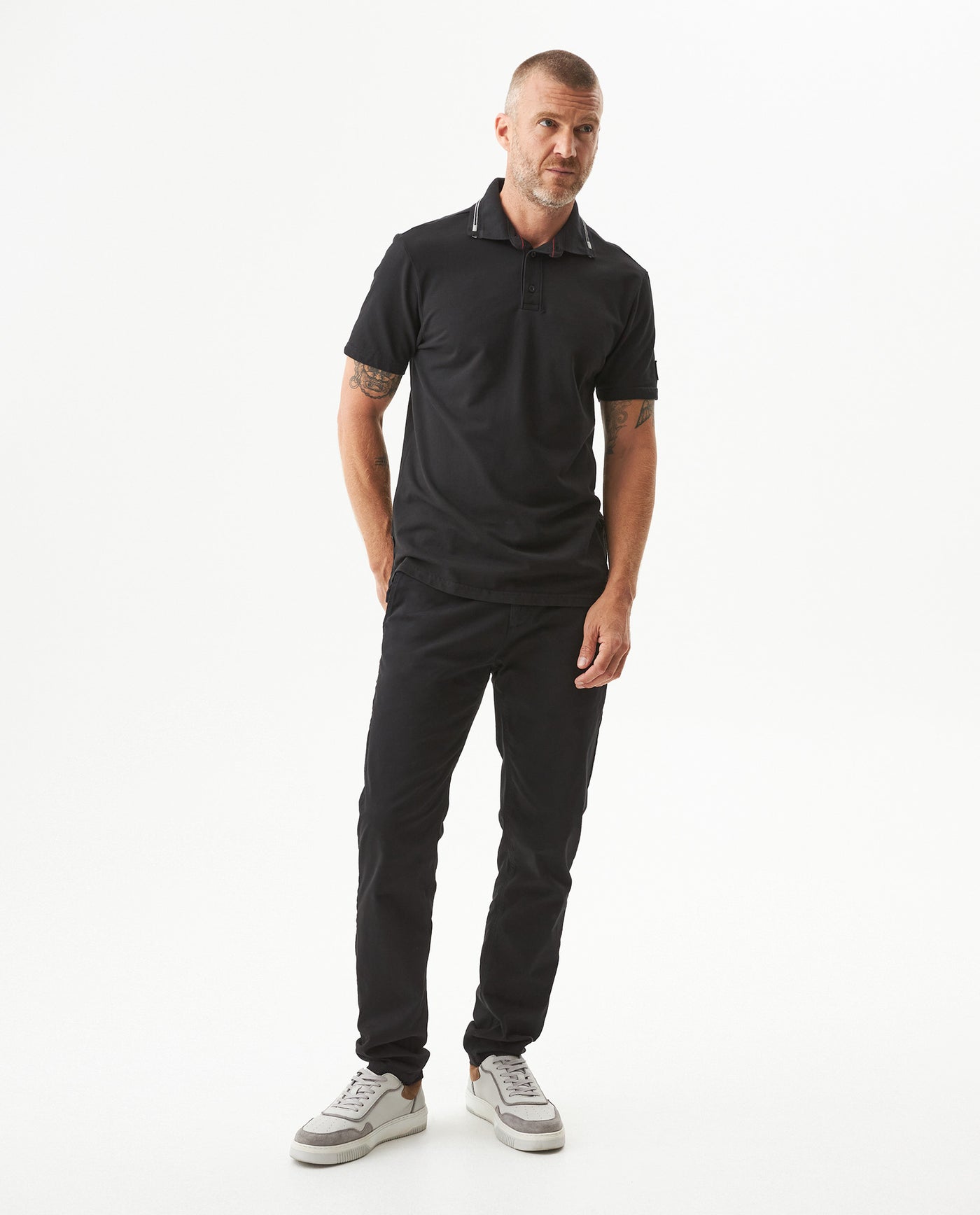Men's Polo Shirt - Black 63_609G025_NEG194007_4