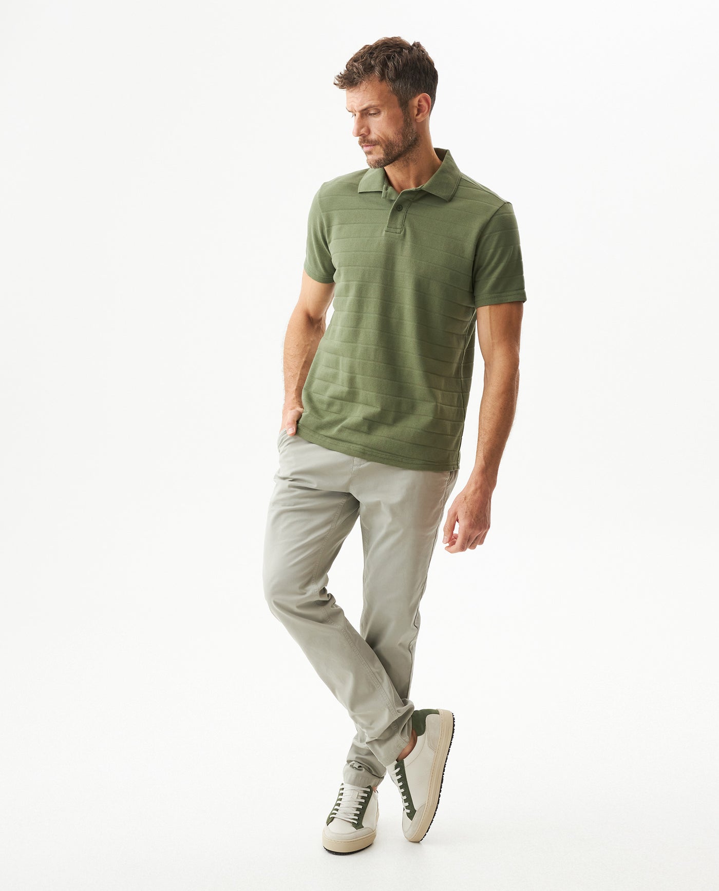 Men's Polo Shirt - Green 63_609G033_VER180312_4