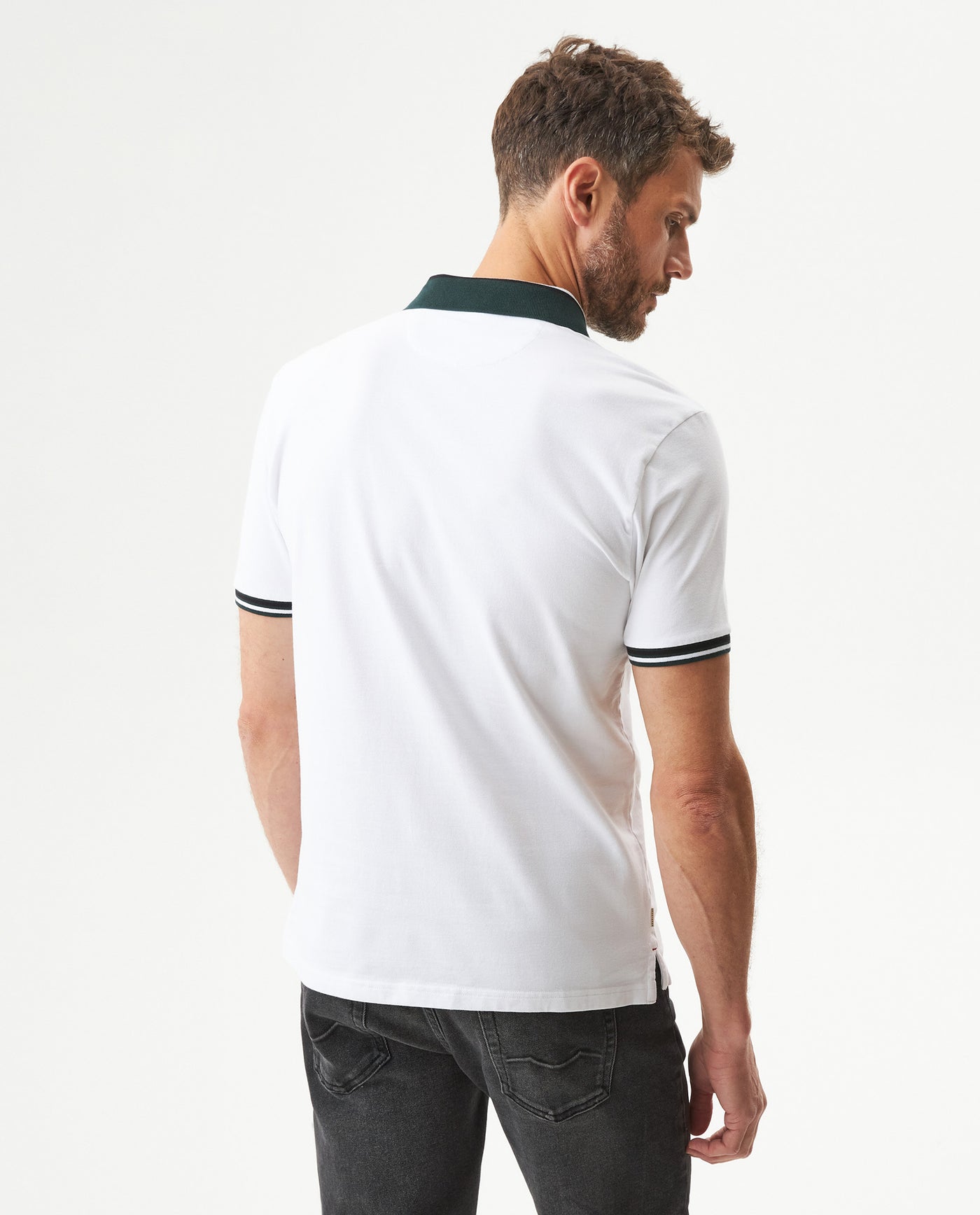 Men's Slim Fit Polo Shirt in Cotton Stretch Blend, Northshore 609G037 - 5