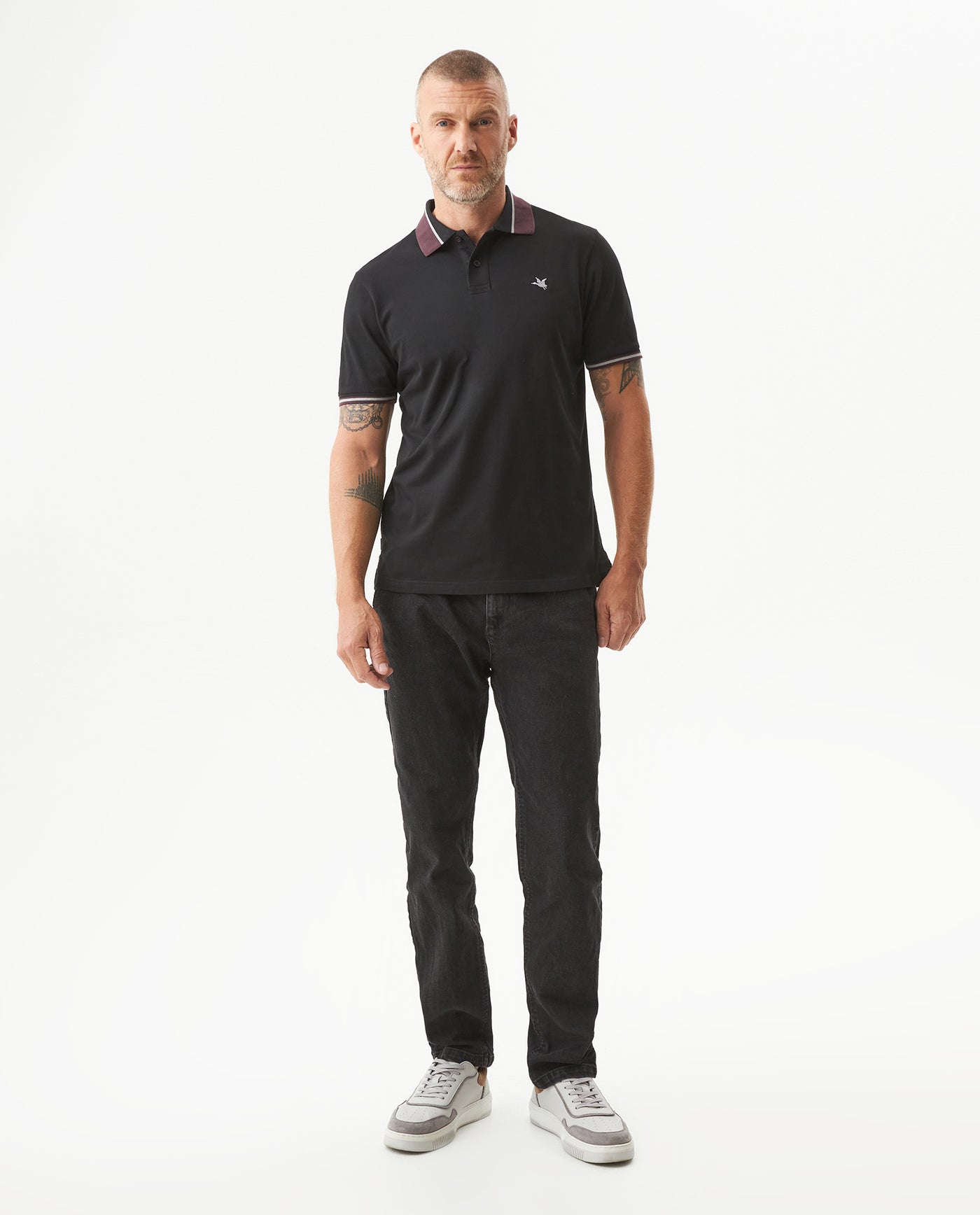 Men's Slim Fit Polo Shirt in Cotton Stretch Blend, Northshore 609G037 - 3