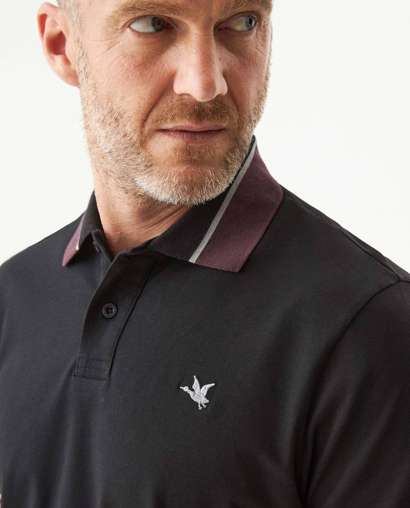 Men's Slim Fit Polo Shirt in Cotton Stretch Blend, Northshore 609G037 - 4
