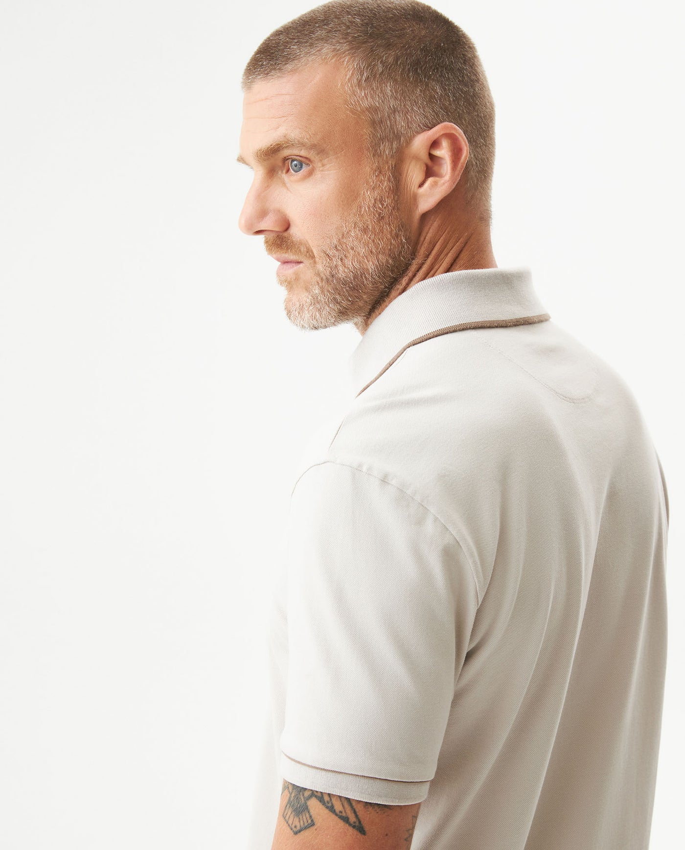 Men's Polo Shirt - Beige 609G040 - 6