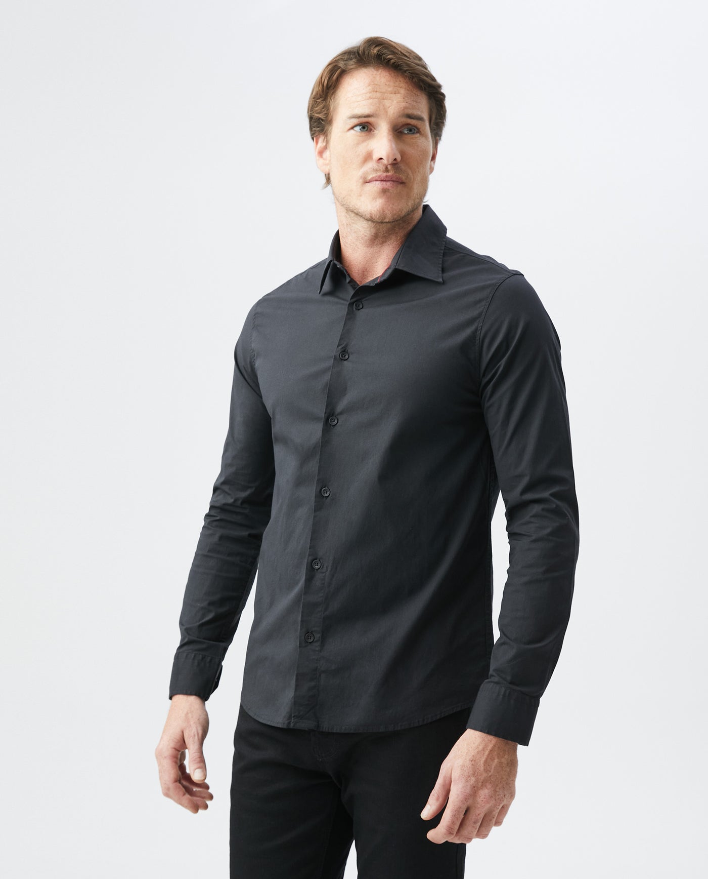 Men's Slim Fit Shirt - Black 63_6108002_NEG194007_0