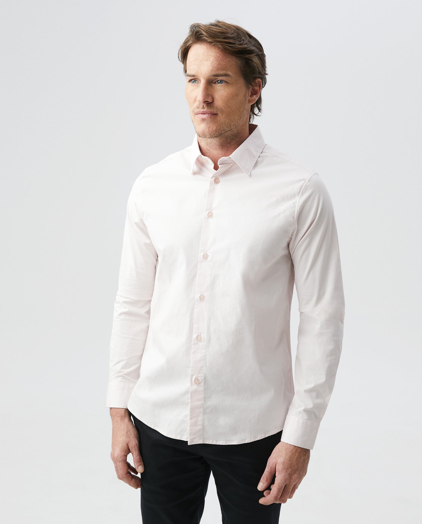 Men's Slim Fit Shirt - Pink 63_6108002_ROS131407_0