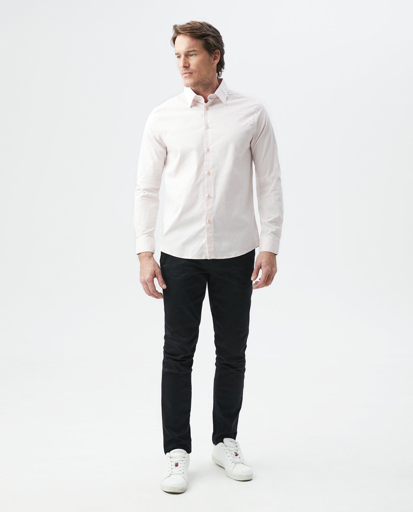 Men's Slim Fit Shirt - Pink 63_6108002_ROS131407_3