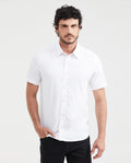 Men's Shirt Slim Fit Short Sleeve - White