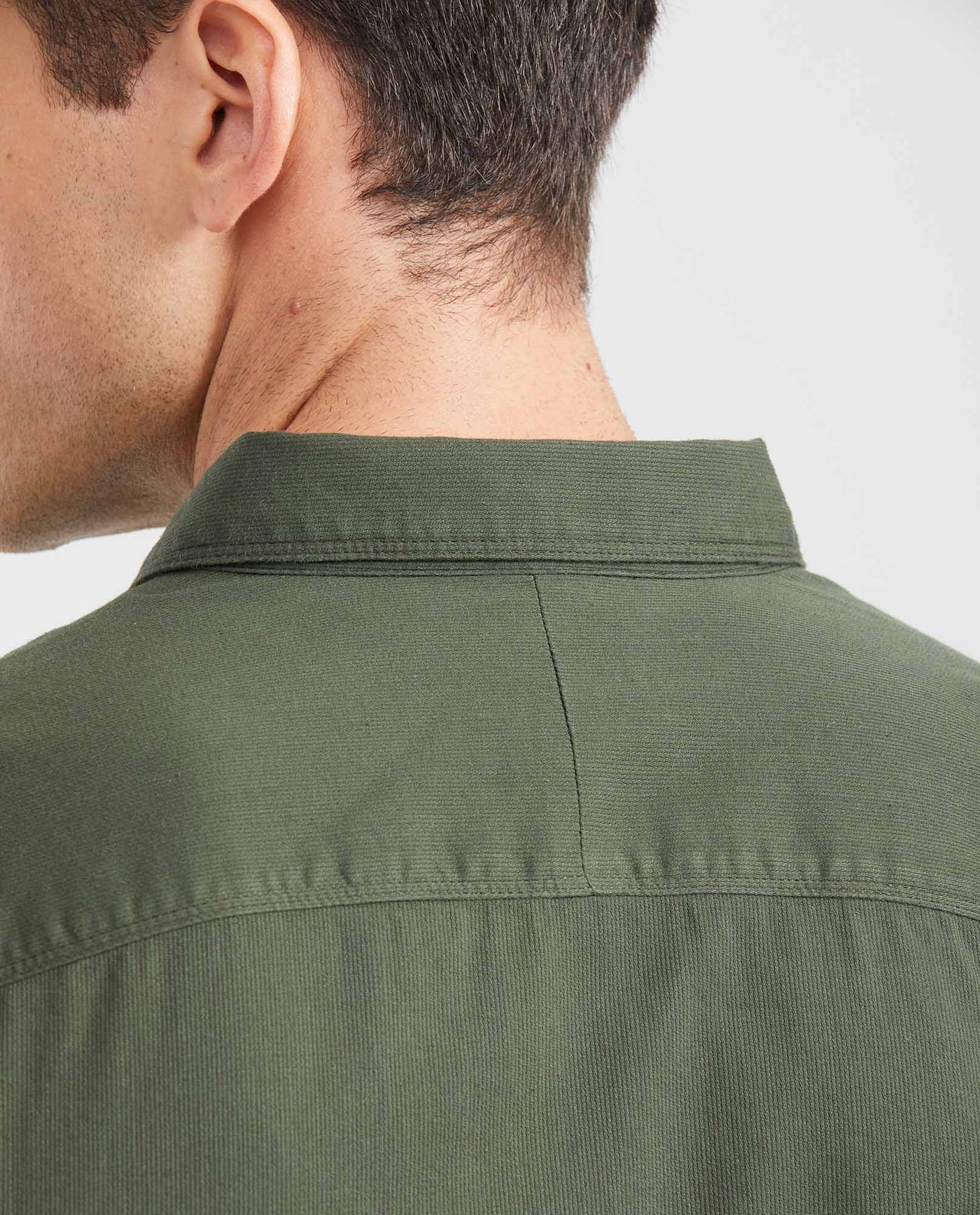 Men's Slim Fit Long Sleeve Button-Down Corduroy Shirt 100% Cotton - 6