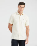 Men's Shirt Slim Fit Short Sleeve - Yellow