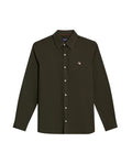 Men's Shirt Long Sleeve Slim Fit Oxford Cotton - Green