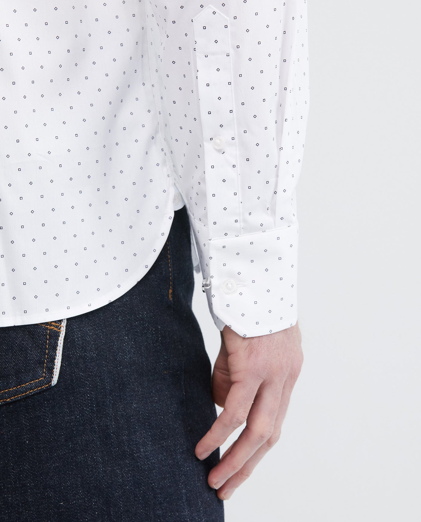 Men's Slim Fit-Shirts - White - 4