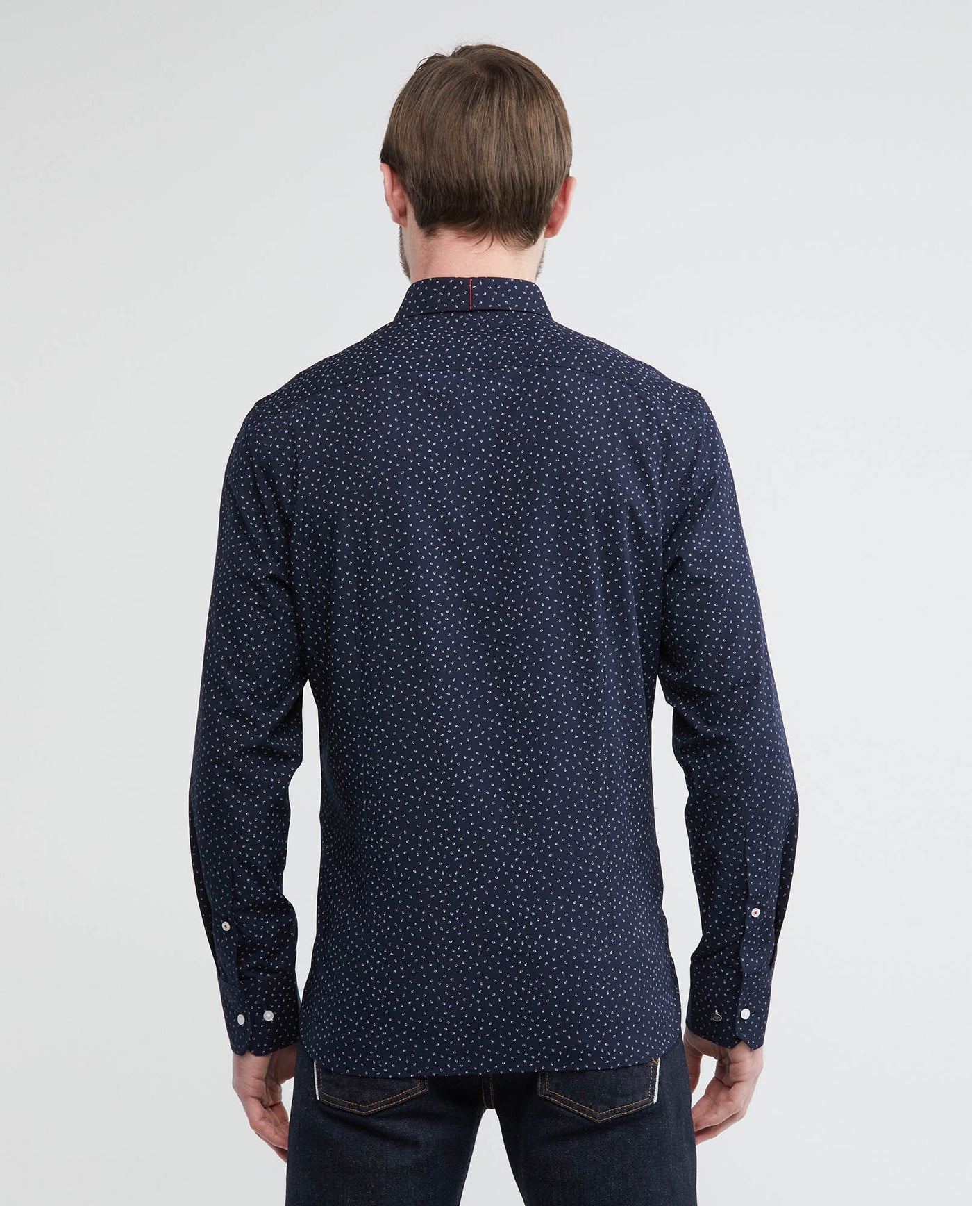 Men's Slim Fit-Shirts - Blue 612E029 - 4