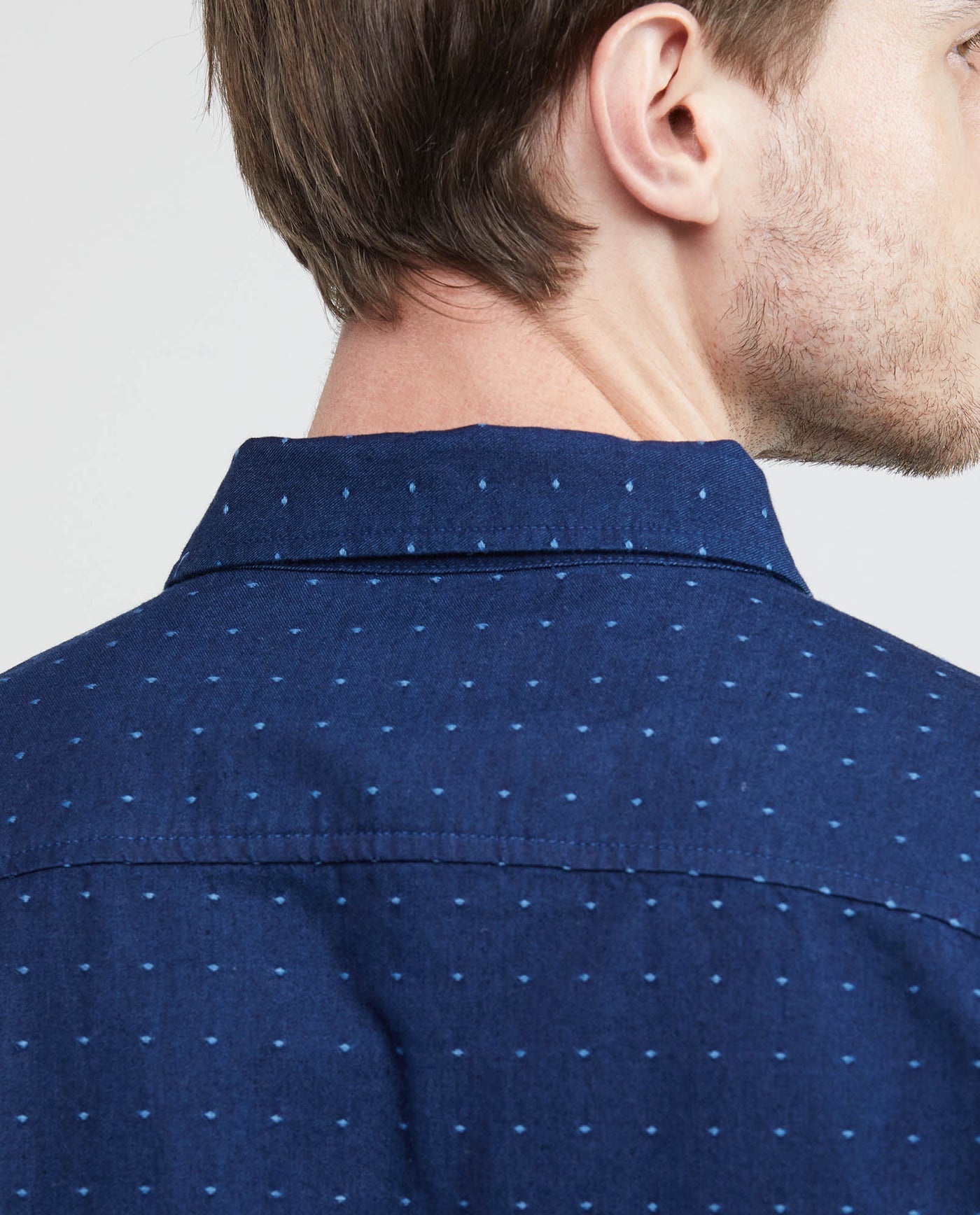 Men's Slim Fit-Shirts - Blue 612E032 - 5