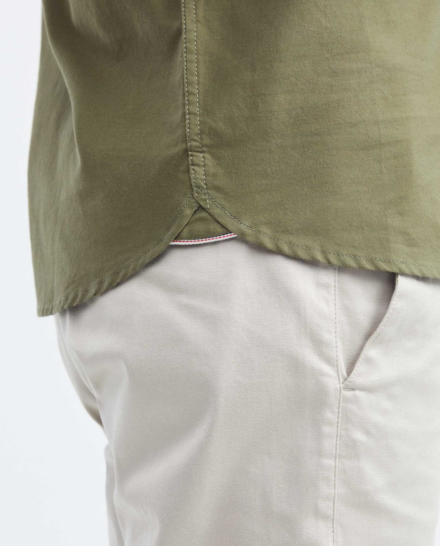 Men's Shirt, Slim Fit Long Sleeve - Oxford - Green - 7