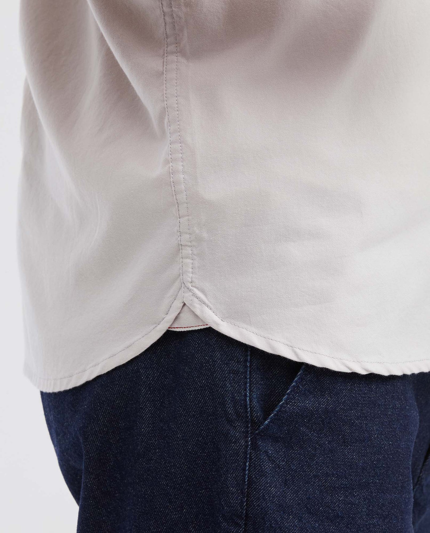Camisa Slim Fit Manga Corta en Oxford 100% Algodón para Hombre - Raw 63_612G026_CRU154502_5