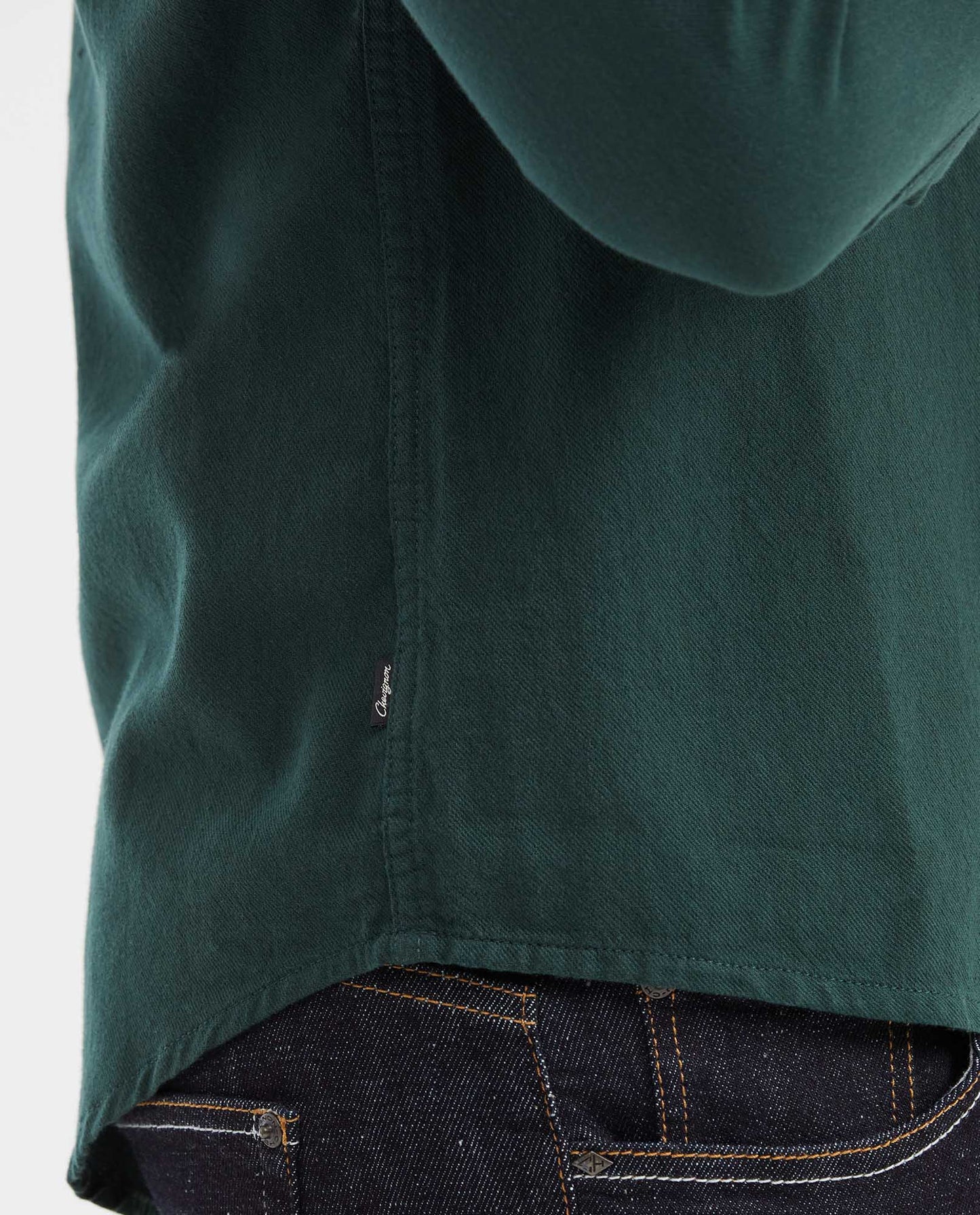 Men's Slim Fit Long Sleeve Western Style Shirt - Green - 7