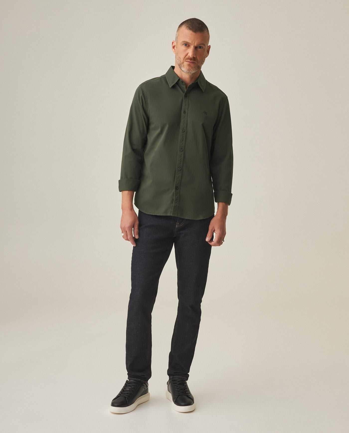 Slim Fit Shirt for Men - Green 63_612H022_VER190415_0