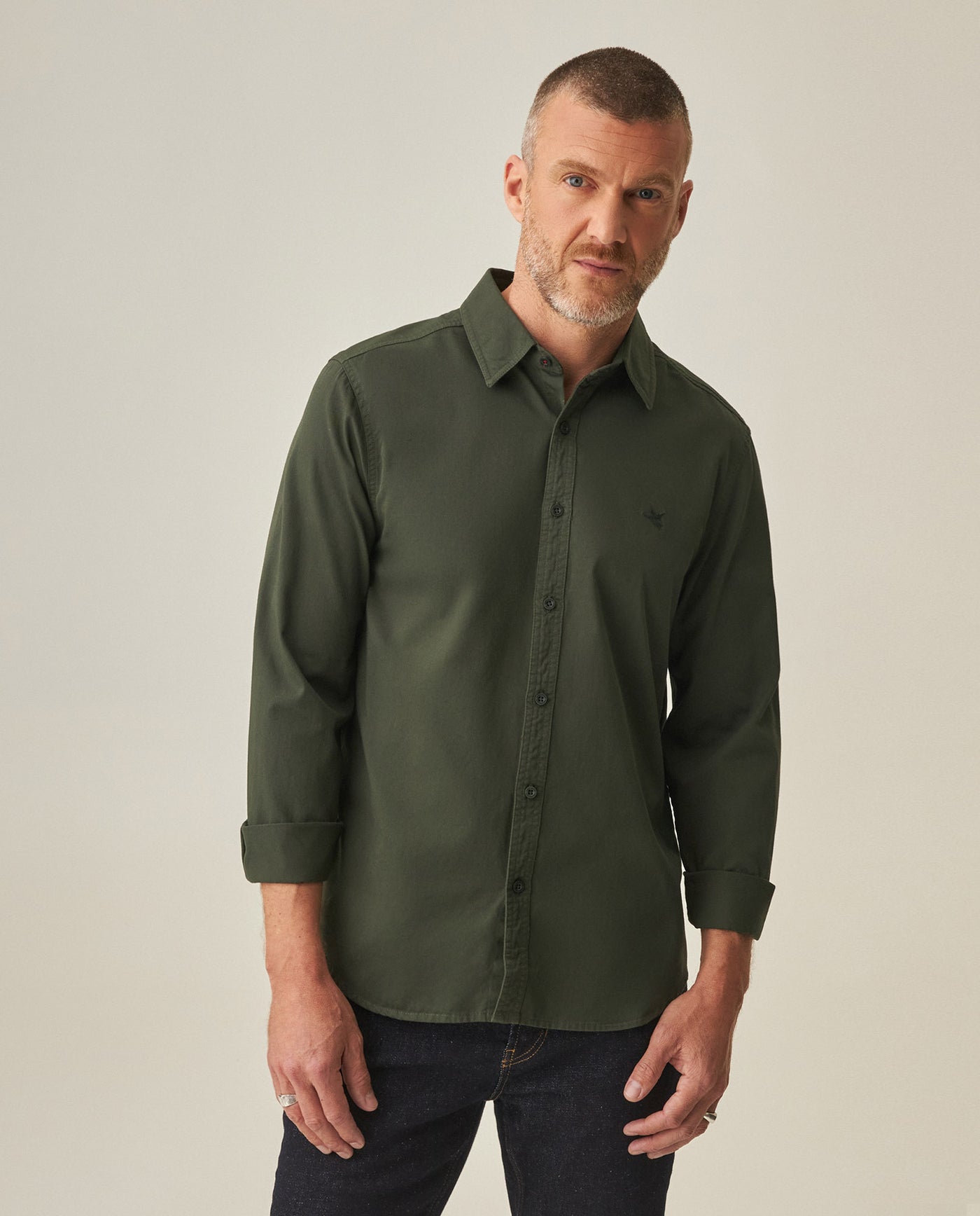 Slim Fit Shirt for Men - Green 63_612H022_VER190415_3