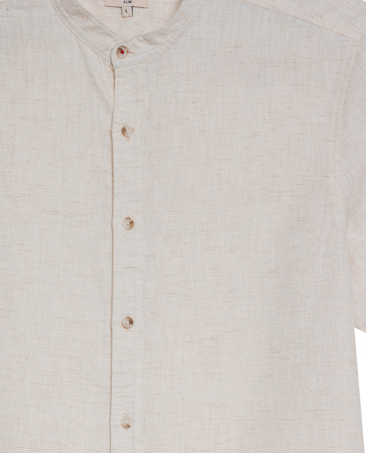 Men's Short Sleeve Linen Shirt - Yellow 63_612H037_AMA110907_8