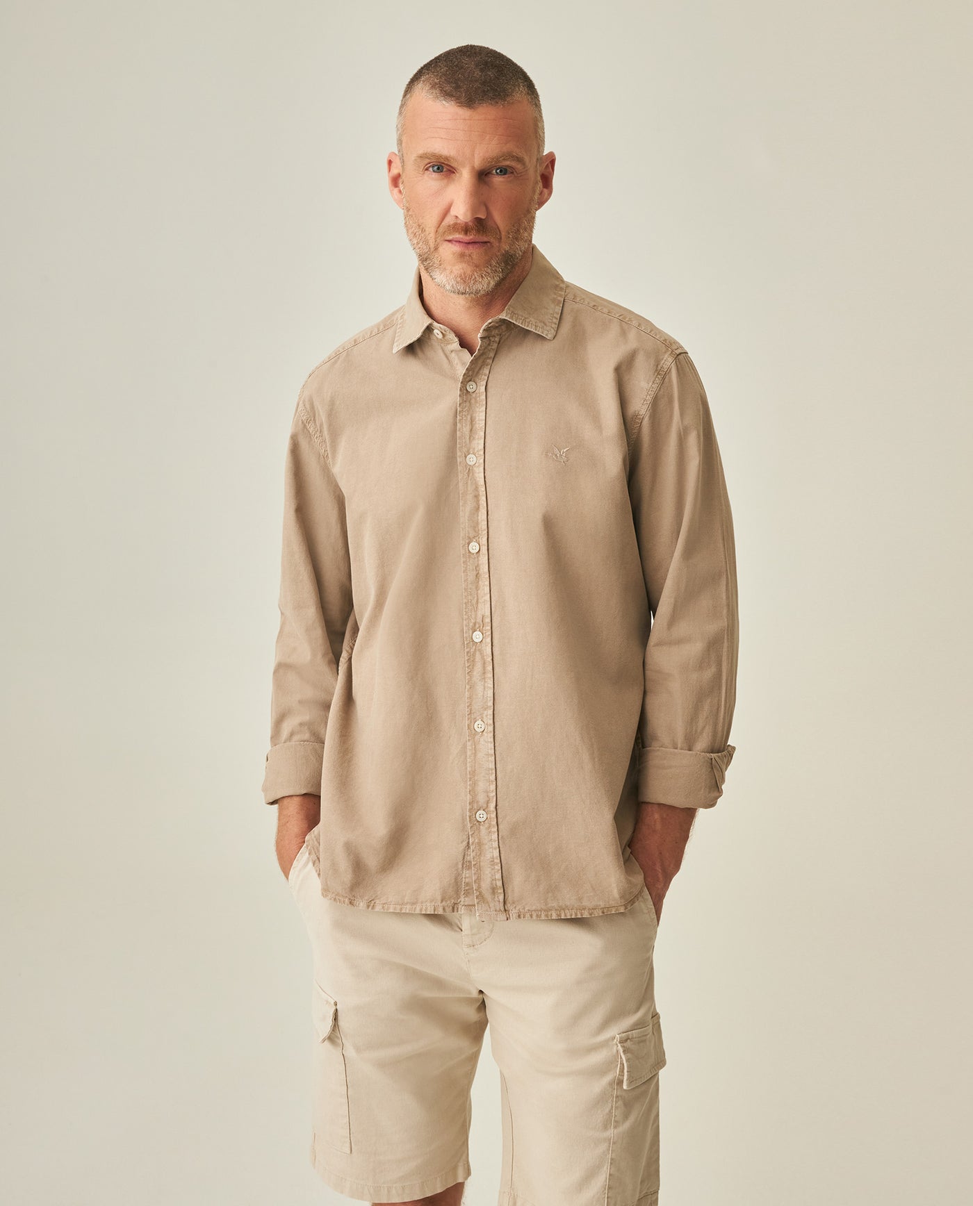 Linen Shirt for Men - Beige 63_612H038_BEI161102_0