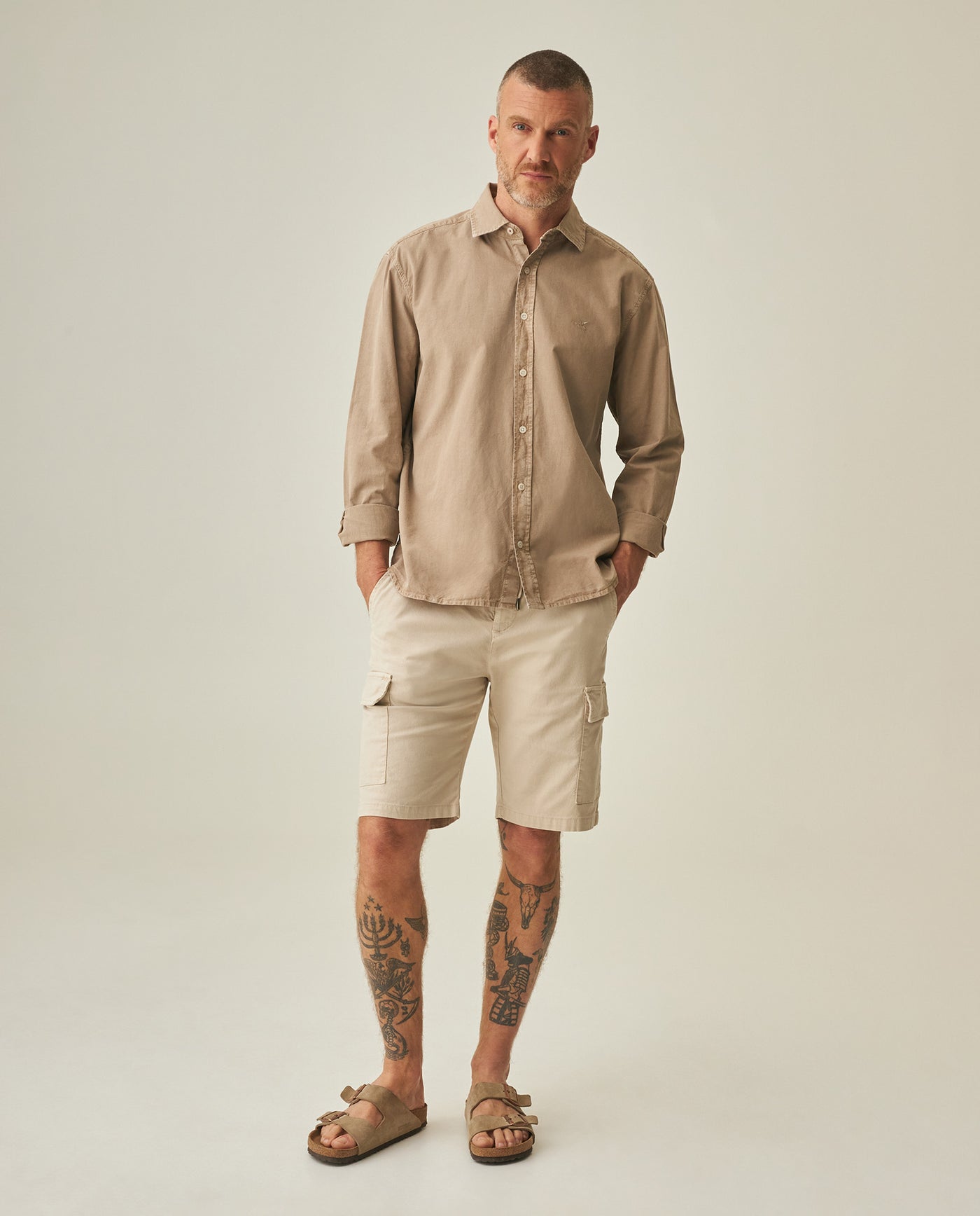 Linen Shirt for Men - Beige 63_612H038_BEI161102_3