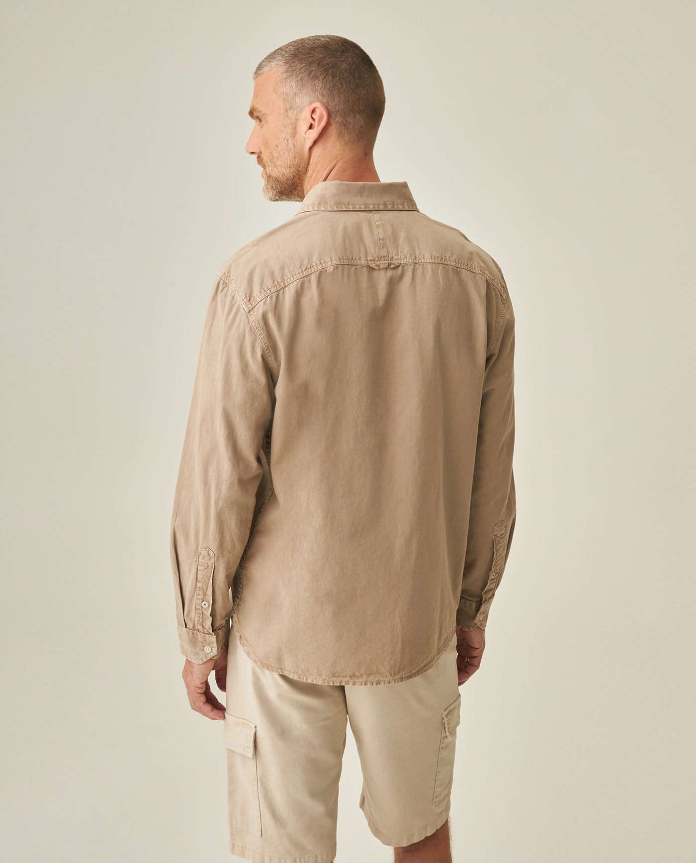 Linen Shirt for Men - Beige 63_612H038_BEI161102_6