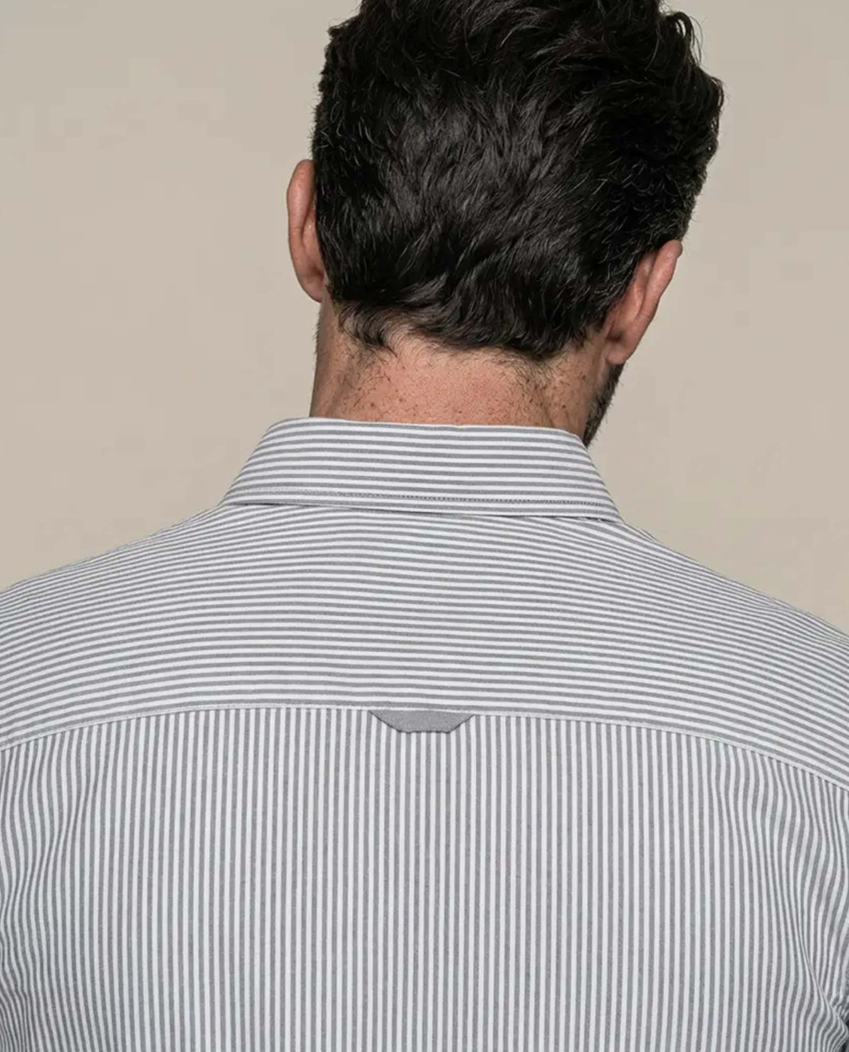 Men´s Striped Cotton Shirt - Gray 63_617F201_GRI190000_7