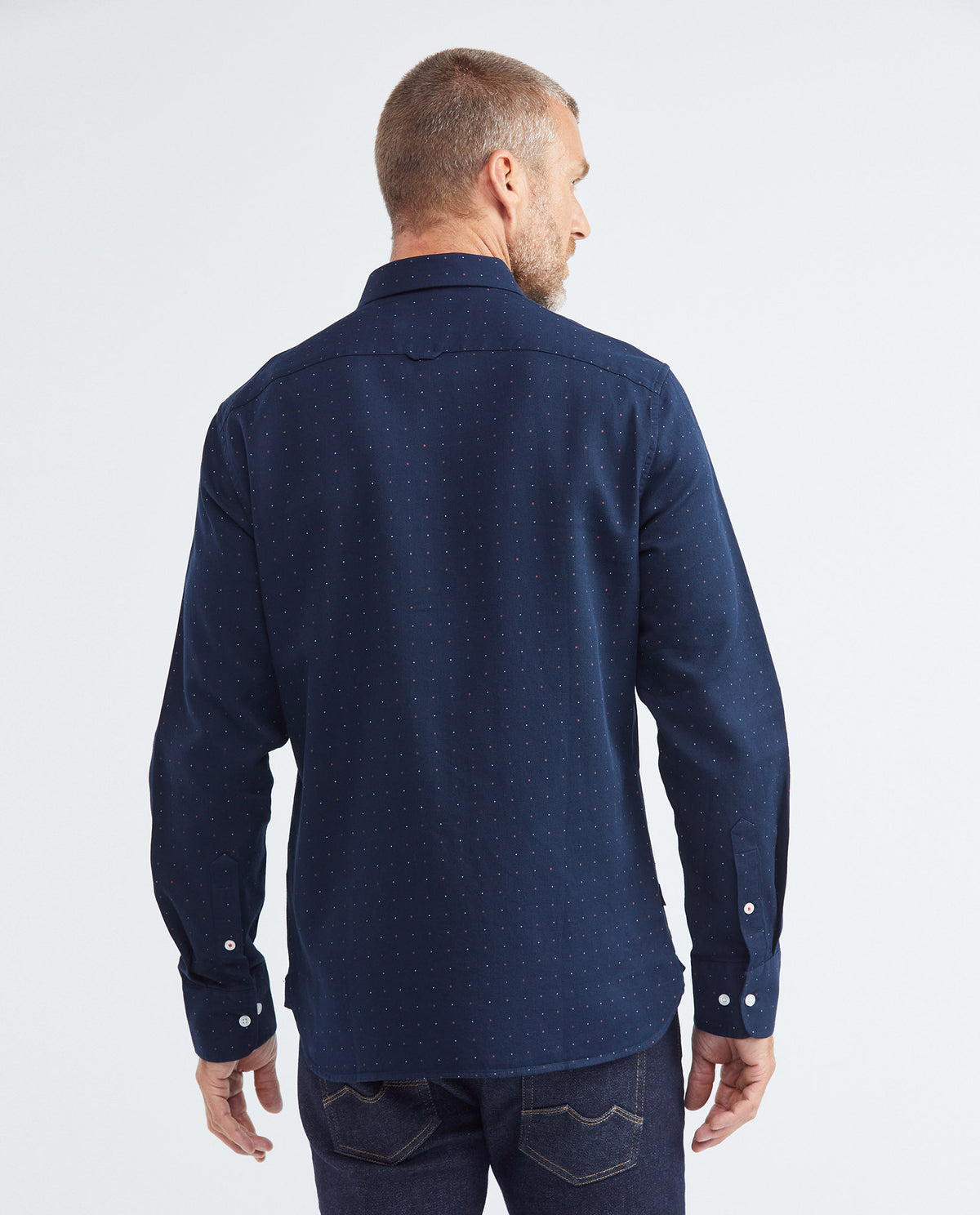 Men´s Mini Print Shirt - Blue 63_617F204_AZU194020_5