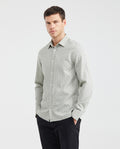 Men's Mini Print Button-Down Shirt 100% Cotton