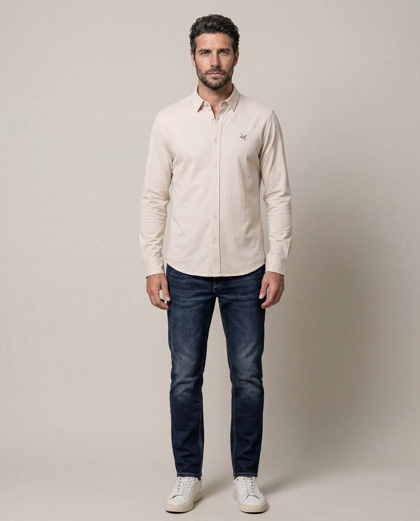 Men's Slim Fit Oxford Shirt - Raw 63_617H200_CRU120908_4