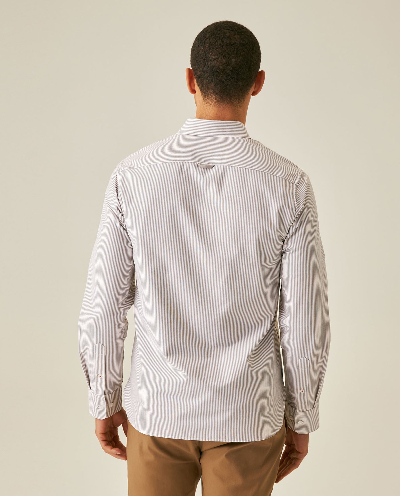 Men´s Slim Fit Striped Shirt - Brown 63_617H201_CAF171314_6