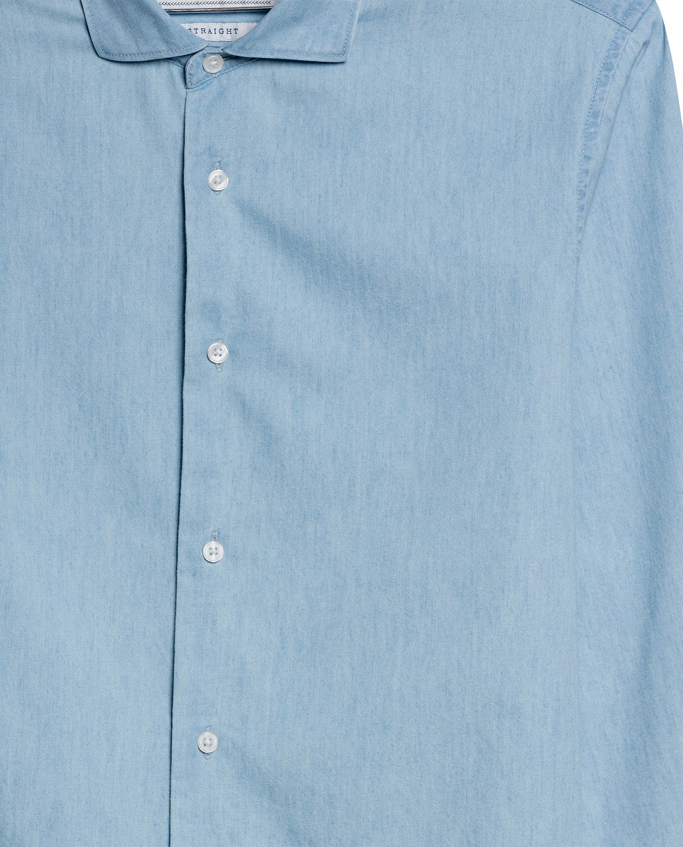 Mens Slim Fit Lightweight Denim Shirt - Blue 63_617H203_AZU154714_8