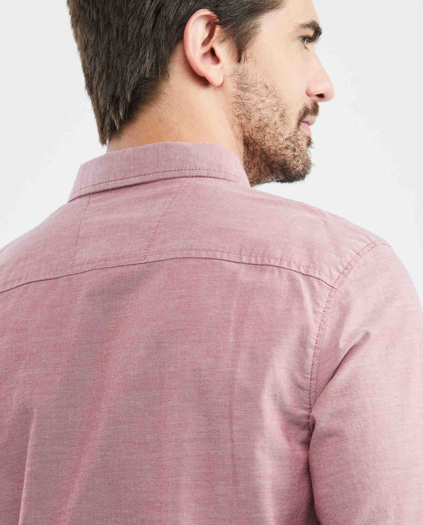 Men's Slim Fit Long Sleeve Duck Embroidery Shirt in Cotton 619E027 - 5
