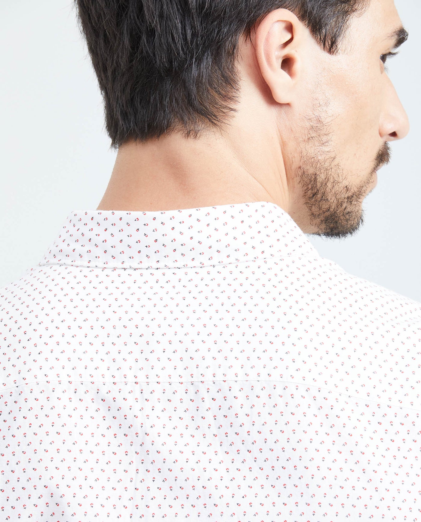 Men's Classic Fit Short Sleeve Shirt - White 619F019 - 6