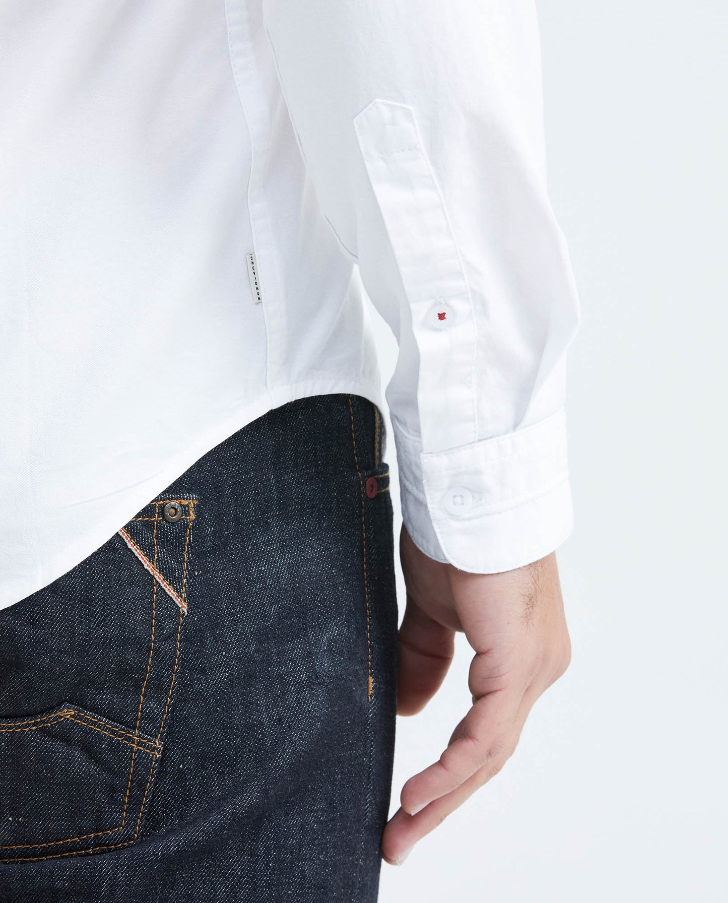 Men's Slim Fit Long Sleeve Cotton Shirt - White - 6