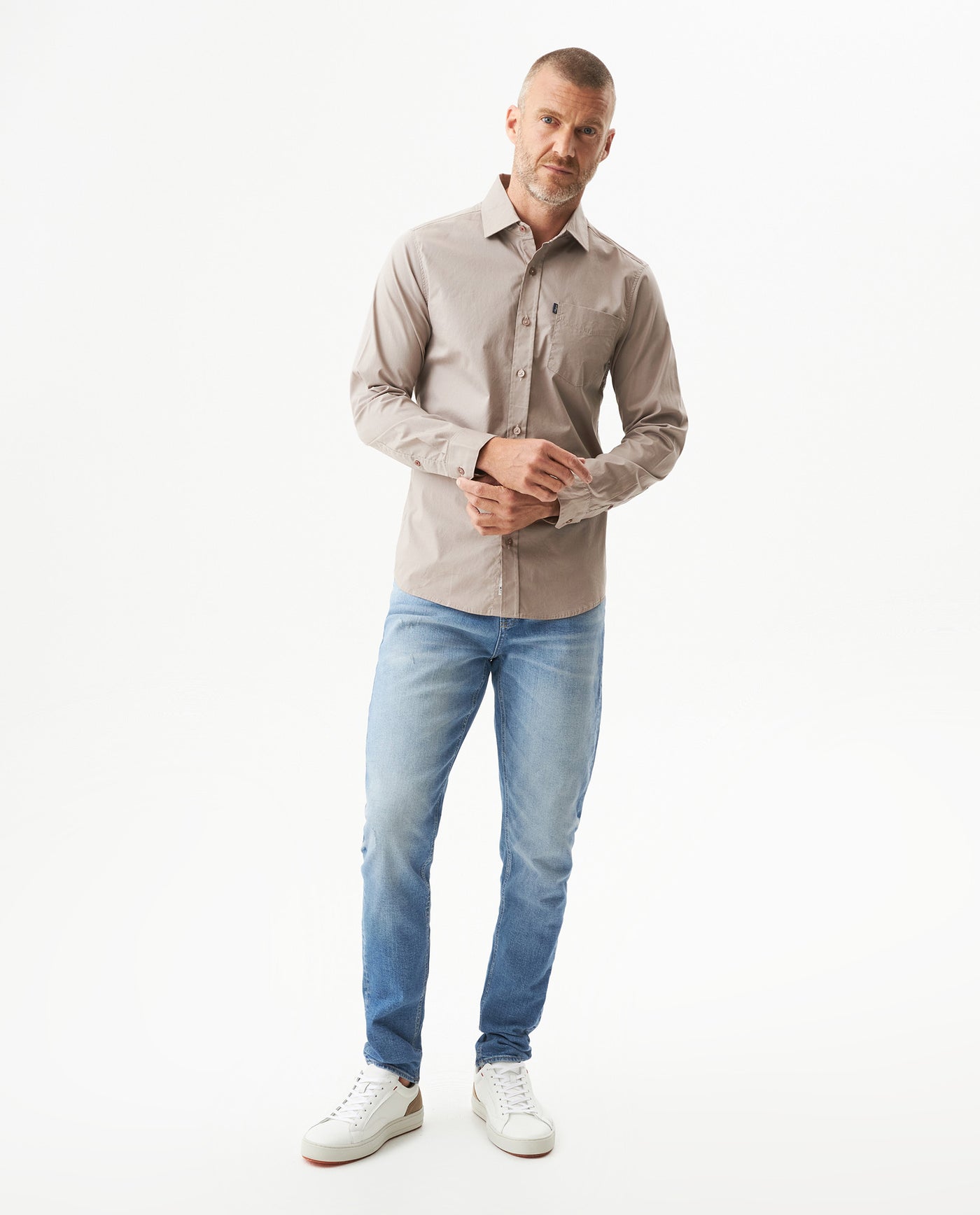 Camisa Manga Larga para Hombre - Gray 63_619G000_GRI171210_4
