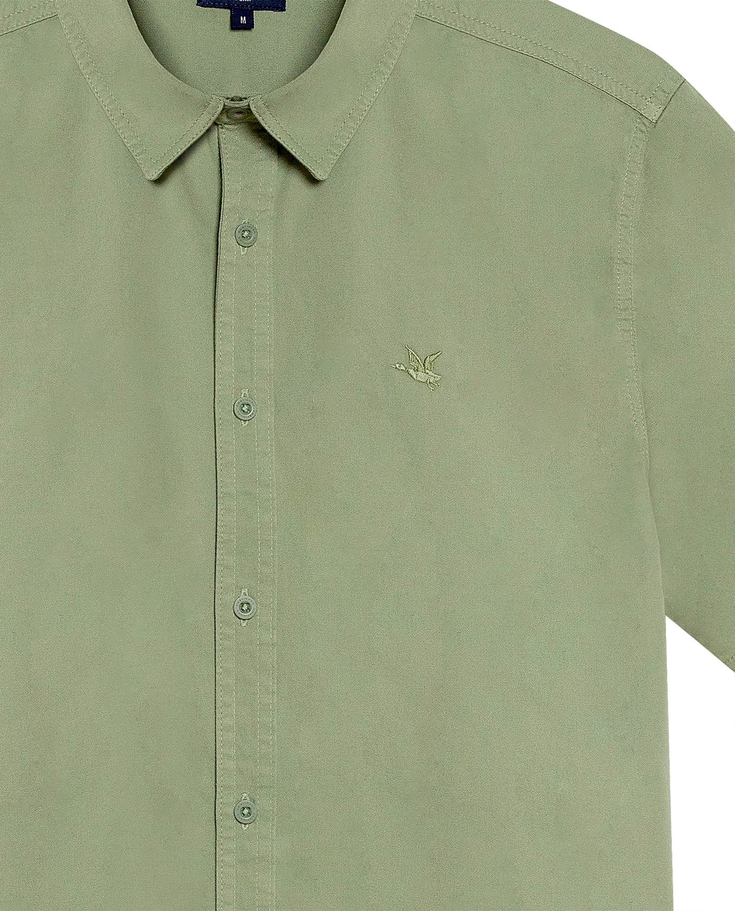 Men's Short Sleeve Shirt - Green - 7