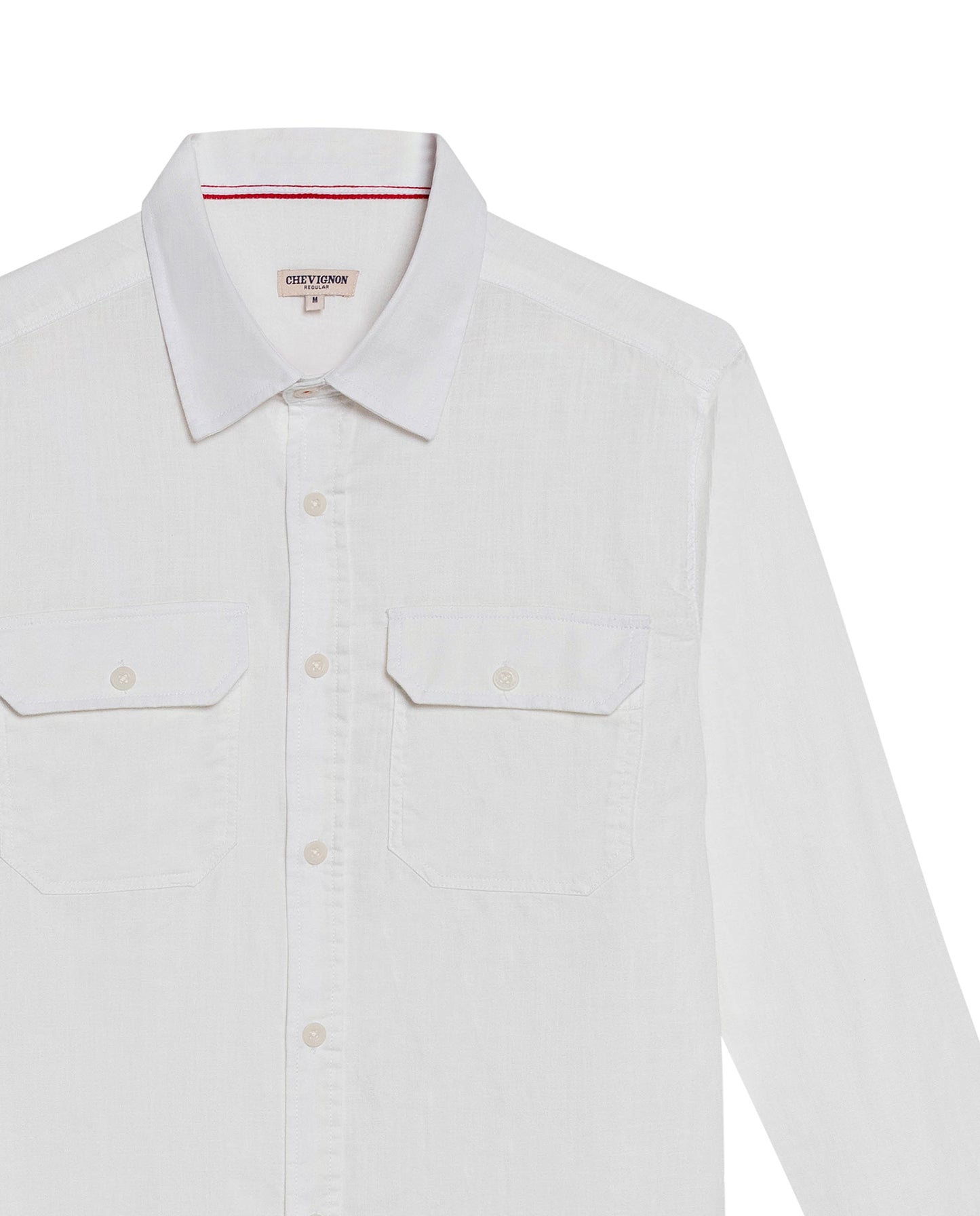 Men's Long Sleeve Shirt - White - 7