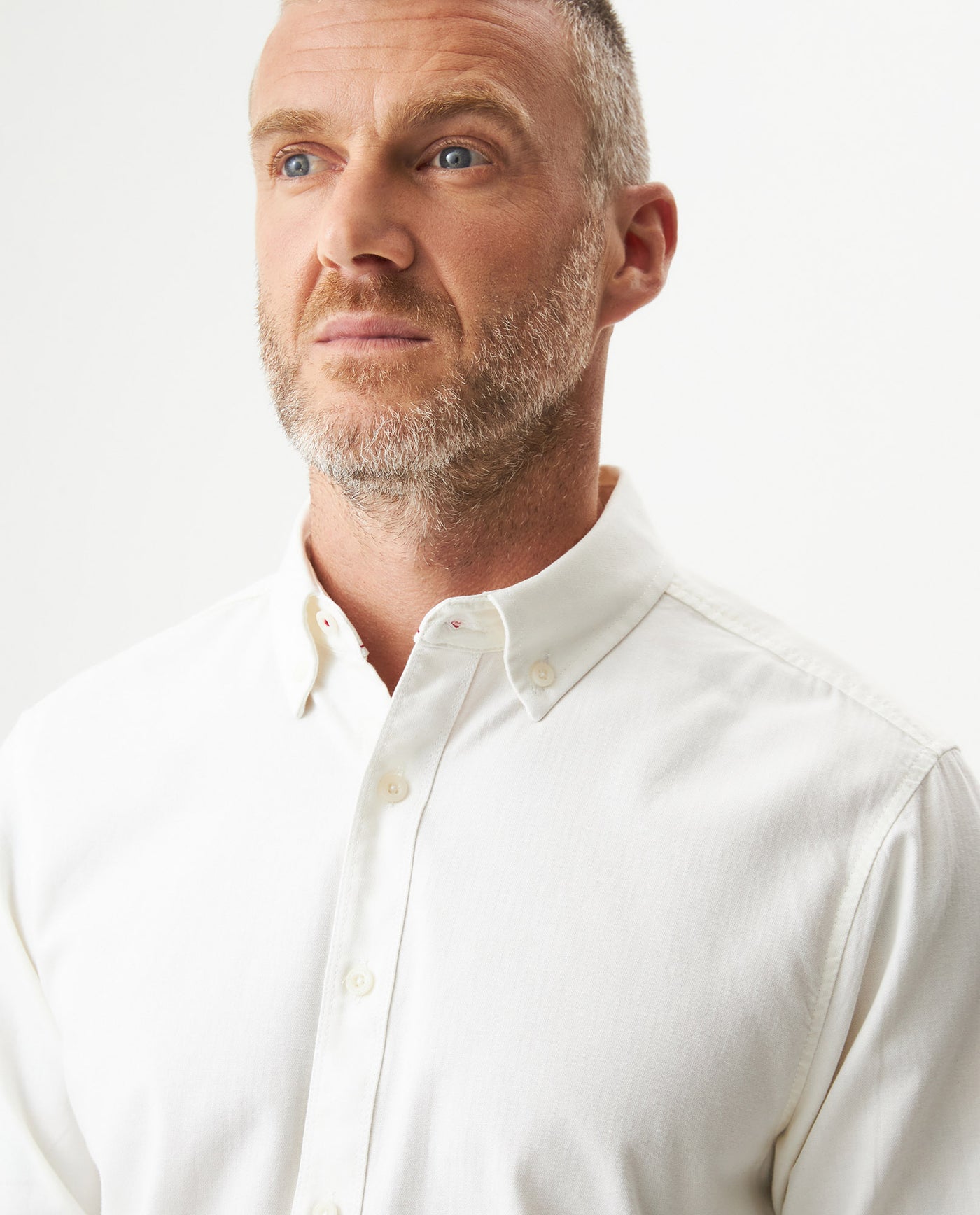 Men's Long Sleeve Shirt - White 619G009 - 4