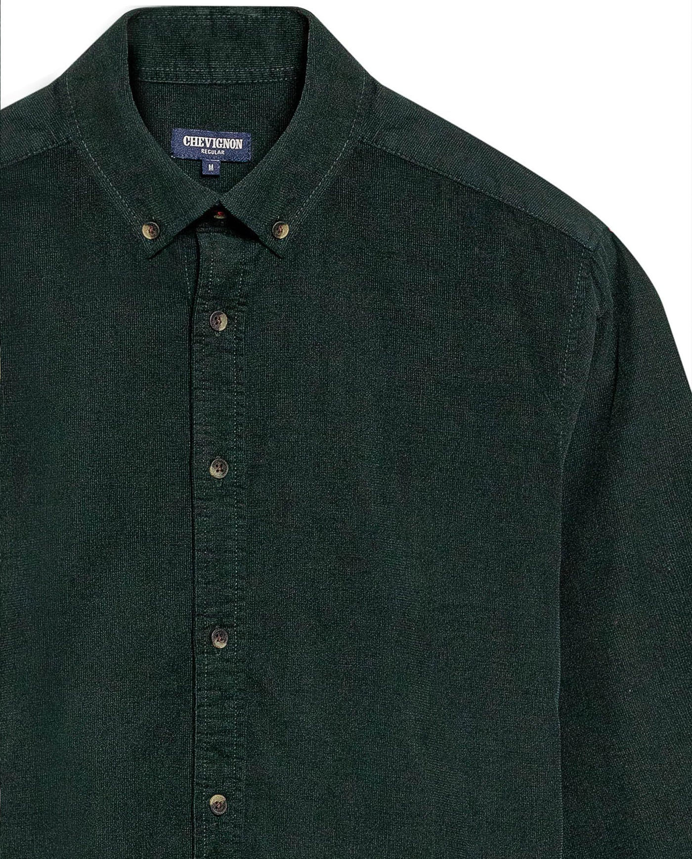Men's Long Sleeve Relaxed Fit Corduroy Shirt in Cotton, Festive 619G010 - 7