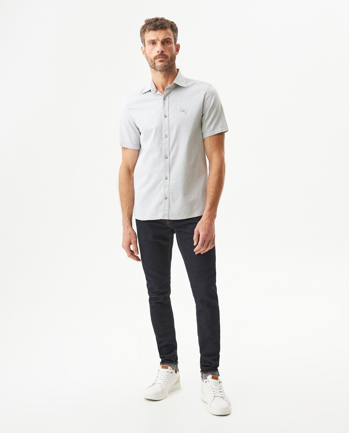 Men's Short Sleeve Shirt - Green 619G013 - 3