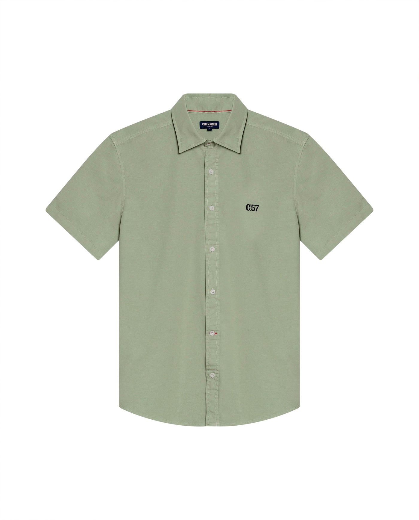 Men's Short Sleeve Shirt - Green 619G014 - 2
