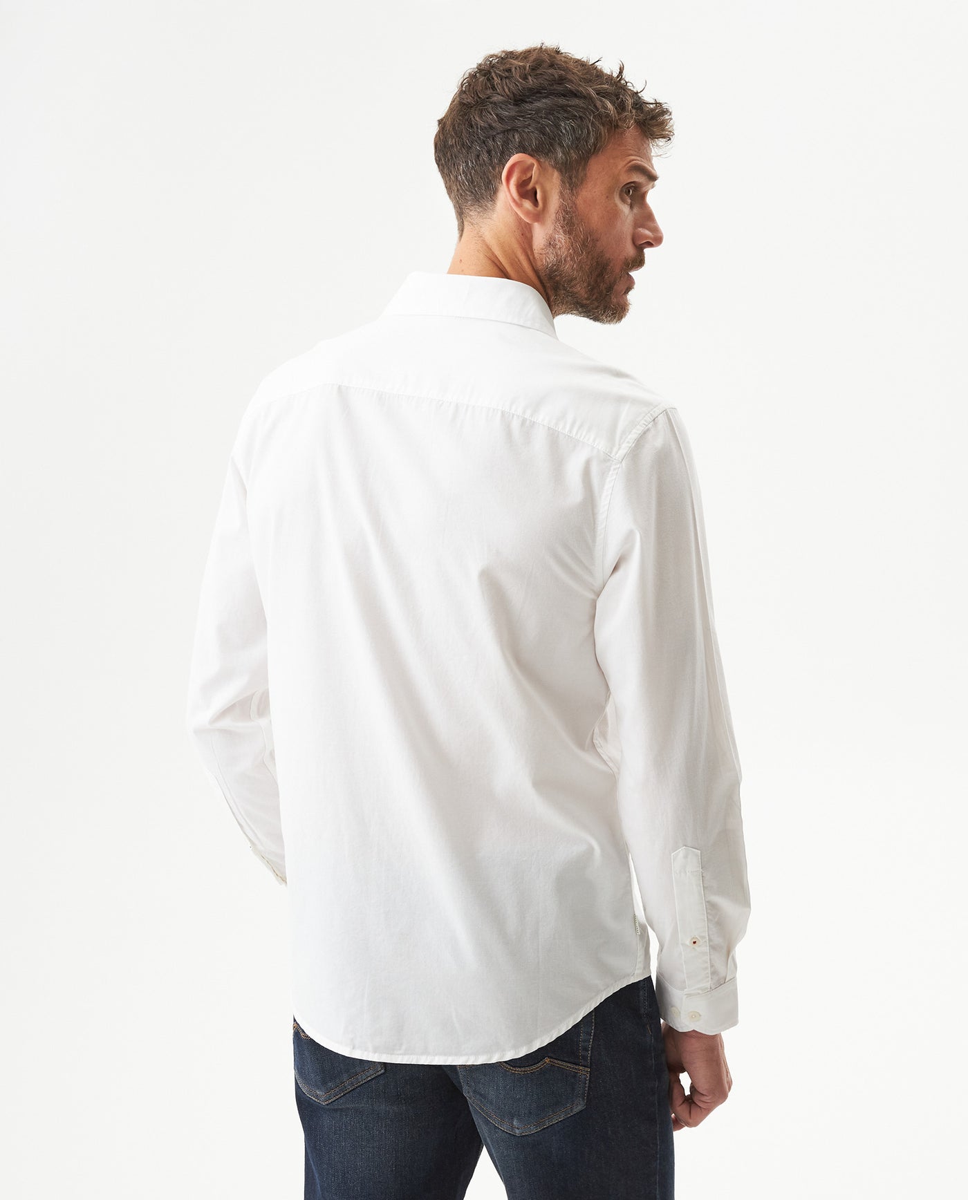 Men’s Long Sleeve Slim Fit Shirt Performance Fabric in Cotton, Grandeur 619G015 - 5
