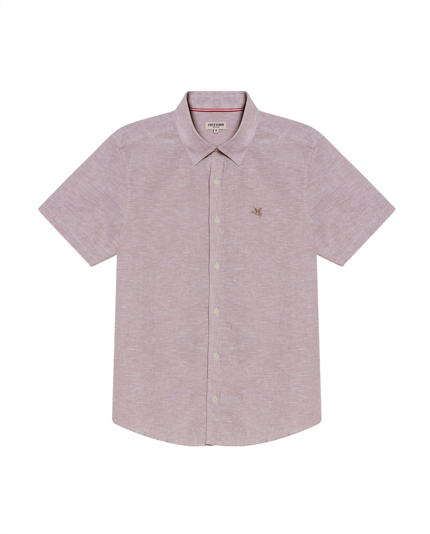 Men's Short Sleeve Shirt - Beige 619G017 - 2