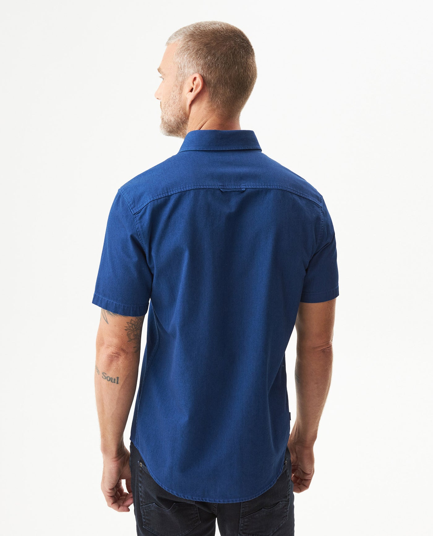 Men's Short Sleeve Relaxed Fit Button-Down Shirt, Shipyard 619G019 - 5