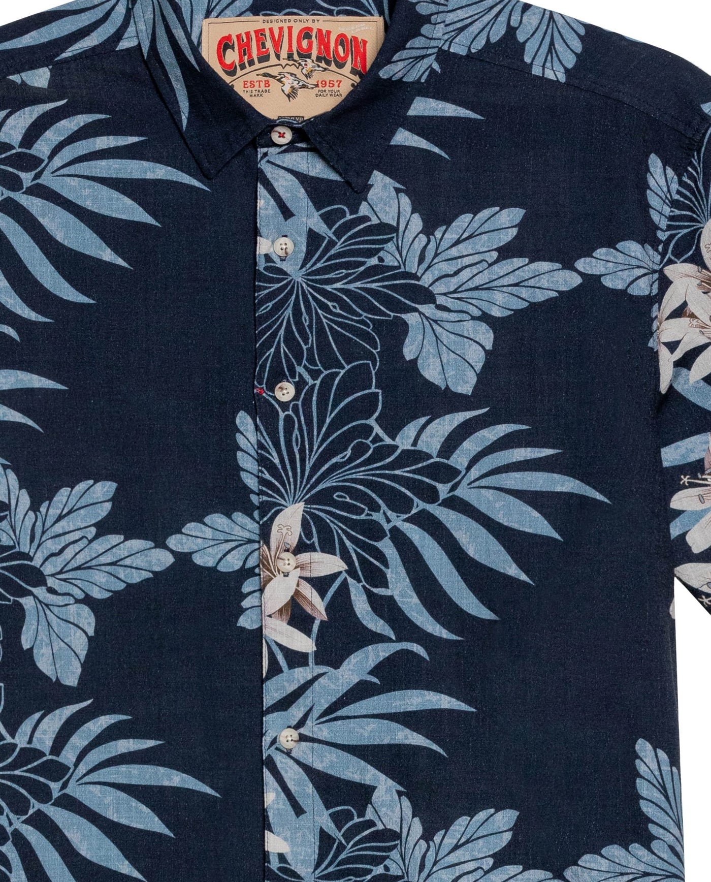 Men's Short Sleeve Shirt - Blue 619G020 - 7